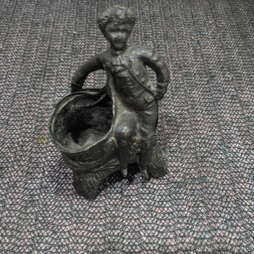 Antique-Style Bronze Figurine Planter